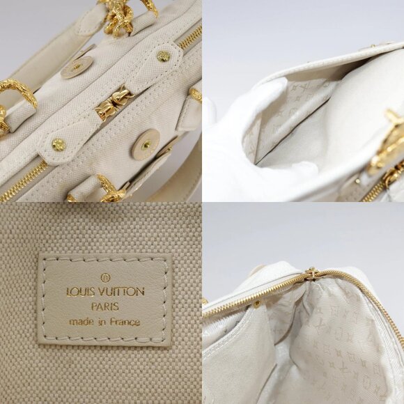 LOUIS VUITTON Tinkerbell Polka Dots Panama Bag Canvas White M95407 Auth 106959 - Picture 15 of 15